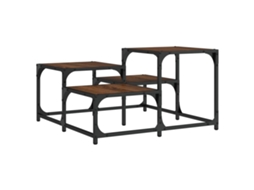 Coffee Table, Coffee Tables Vidaxl Marrom Madeira Processada (68 X 68 X 40 Cm)
