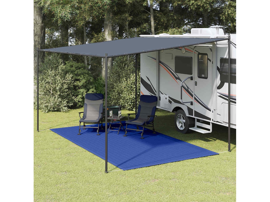 Vidaxl Tapete De Campismo Para Tenda 250x400 Cm Azul