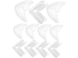 Balacoo Conjunto De 20-protetores Canto Transparentes Em Silicone Para Móveis, Proteção Segura Para Bordas De Mesas