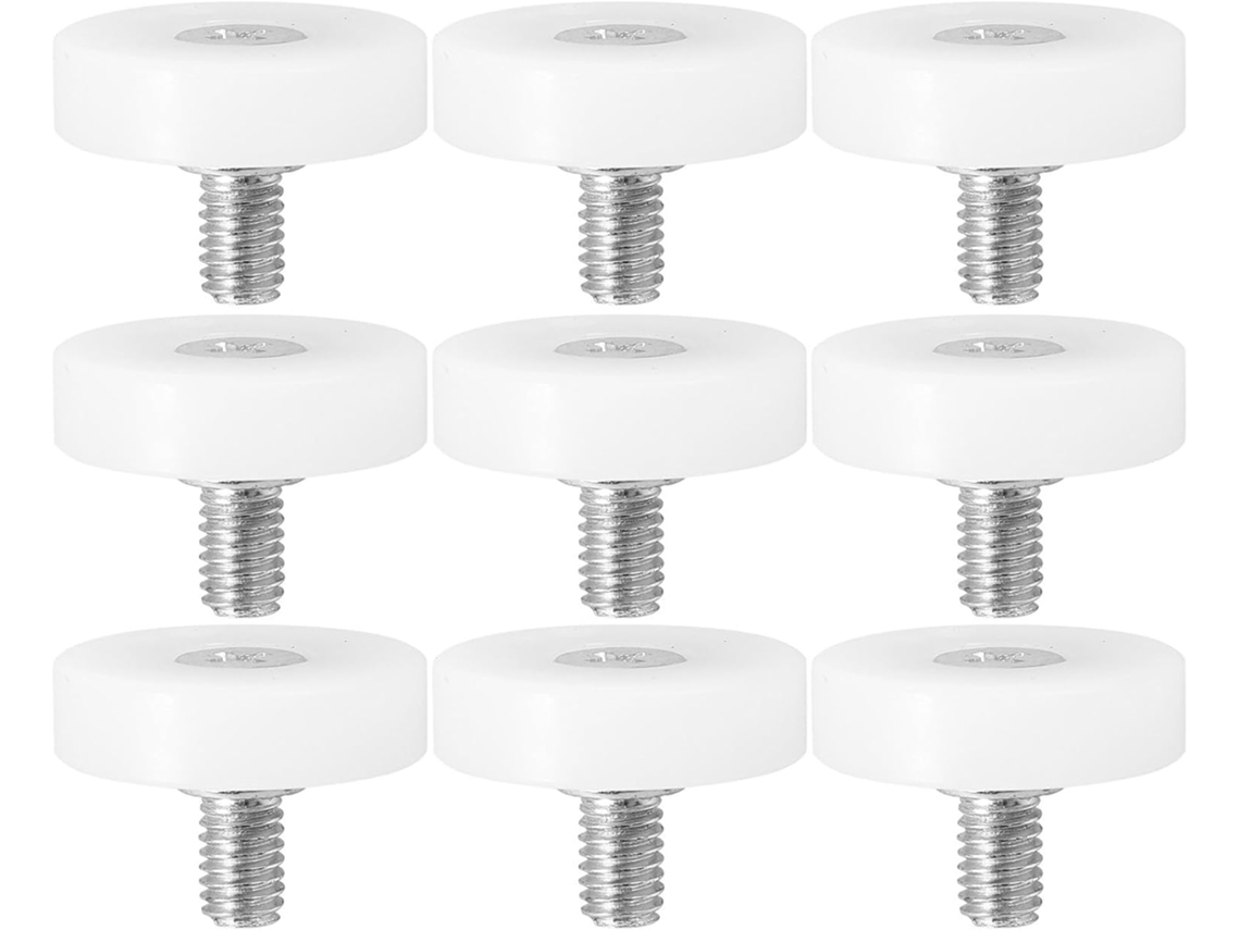Eringogo Conjunto De 10 Rodízios Reposição Para Gavetas Móveis, Em Nylon E Aço Inoxidável, Deslizamento Suave