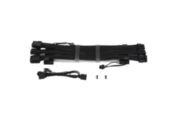Cabo De Extensão Argb Com Duas Pontas 18awg 3x8p Com Mangueira Para Gabinete De Computador