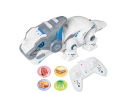 Brinquedo De Dinossauro Rc 2.4g Robótico Educativo Para Crianças Com Luz Elétrica