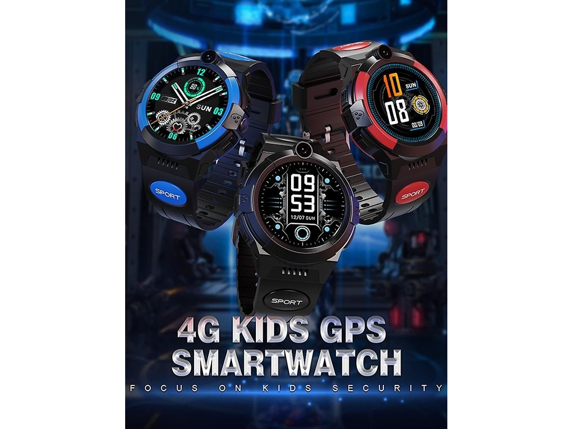 Smartwatch Infantil 4g Lt32 Com Gps, Sos E Resistência À Água Ip67 - Preto