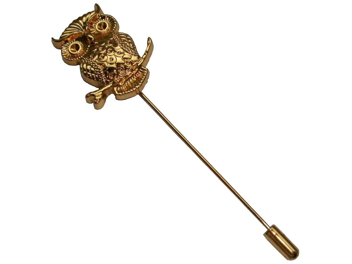 Broche De Coruja Marrom-dourada, Presente Ideal
