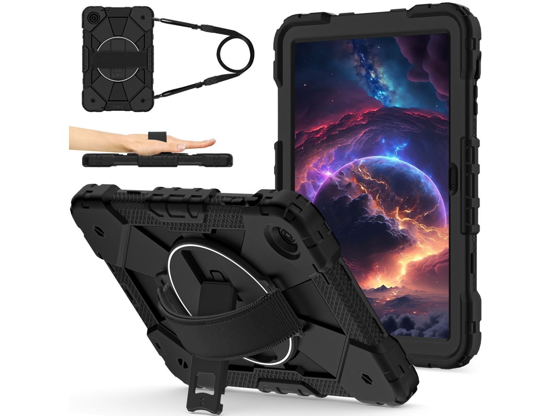 Capa Para T-mobile Revvl Tab 2 De 10,1 Polegadas (2025) – Resistente, À Prova De Quedas, Com Suporte Giratório De 360 ​​graus Panoona
