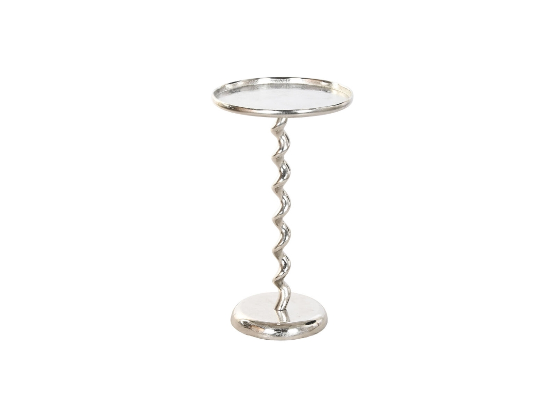 Mesa De Apoio Home Esprit Prateado 35 X 35 X 61 Cm