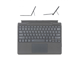 Capa De Teclado Bluetooth para Microsoft Surface Pro8 Com teclado touch,Português,   cinza