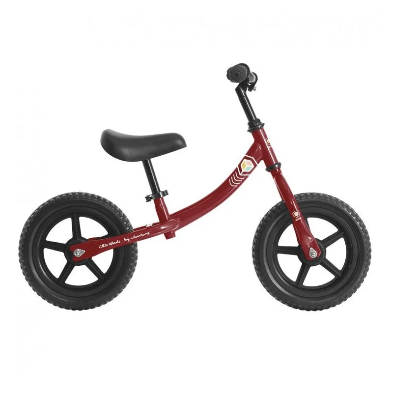 Bicicleta sem pedais de 12 polegadas vermelha 932D00196 Deqube DEQUBOVER 2 ANOS