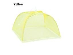 2026da toldo de Comida de Malla 17 Polegadas Plegable Reutilizable para Barbacoas, Piqueniques, Acampamentos, Amarelo