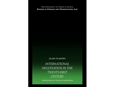 Livro International Negotiation in the TwentyFirst Century de Alain Plantey (Inglês)