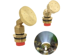 Adaptador de Conector Jardim em Latão com Rosca Macho 1/2" 4/5/8 Furos e Bico Pulverização Fêmea 1/4" Cor 1i2