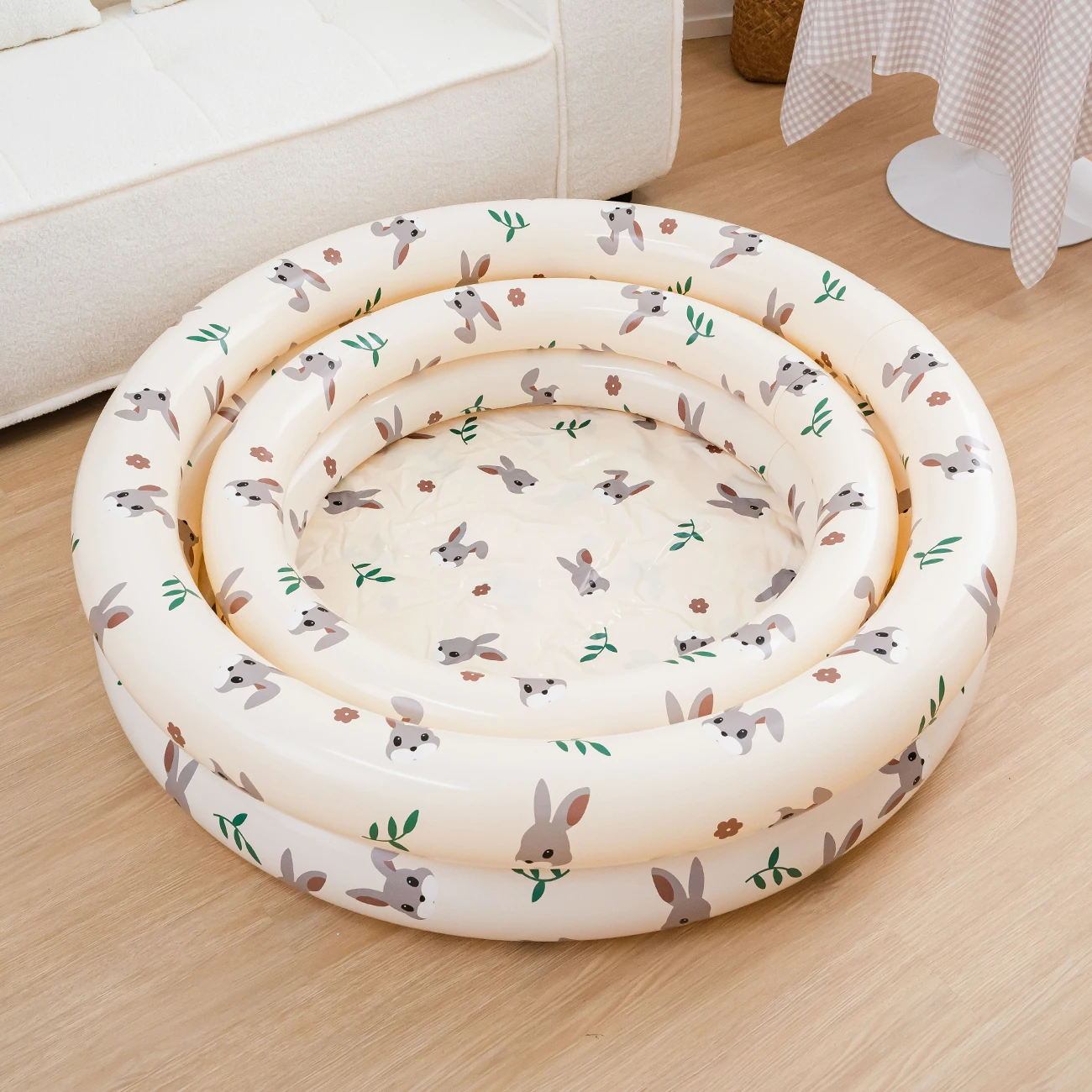 (rabbit120) 1 Piscina Inflável Portátil E Dobrável, Fácil De Montar