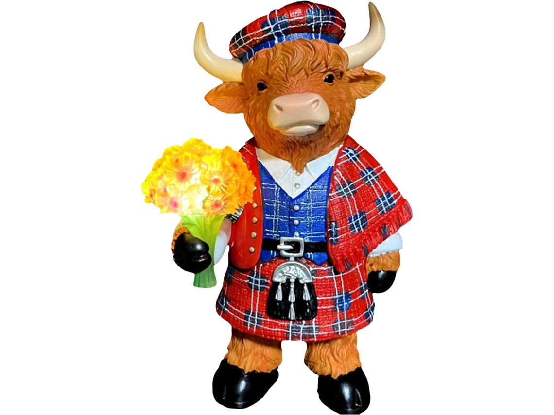 Est Tua de Vaca Decora o Casa em Resina Bezerro Colecion Vel para Mesa Ideal Sala Estar Cozinha Corredor Escrit Rio VAYOTOY