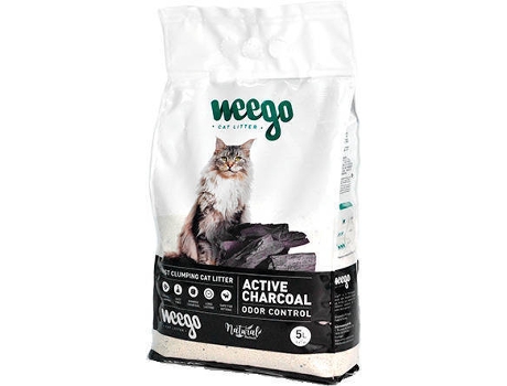 Areia para Gato Aglomerante  Active Charcoal (5l)