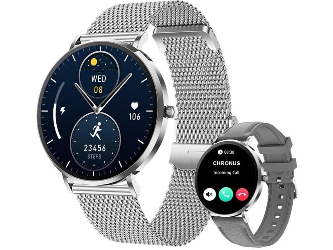 Smart Watch T8pro Amoled 1.32 Anos Com Chamada Bluetooth Prata Bestvite