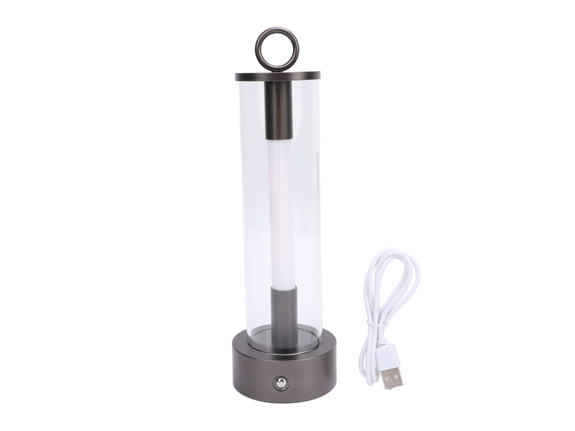 Lâmpada de Mesa Led Moderna de Metal Sem Fio Recarregável