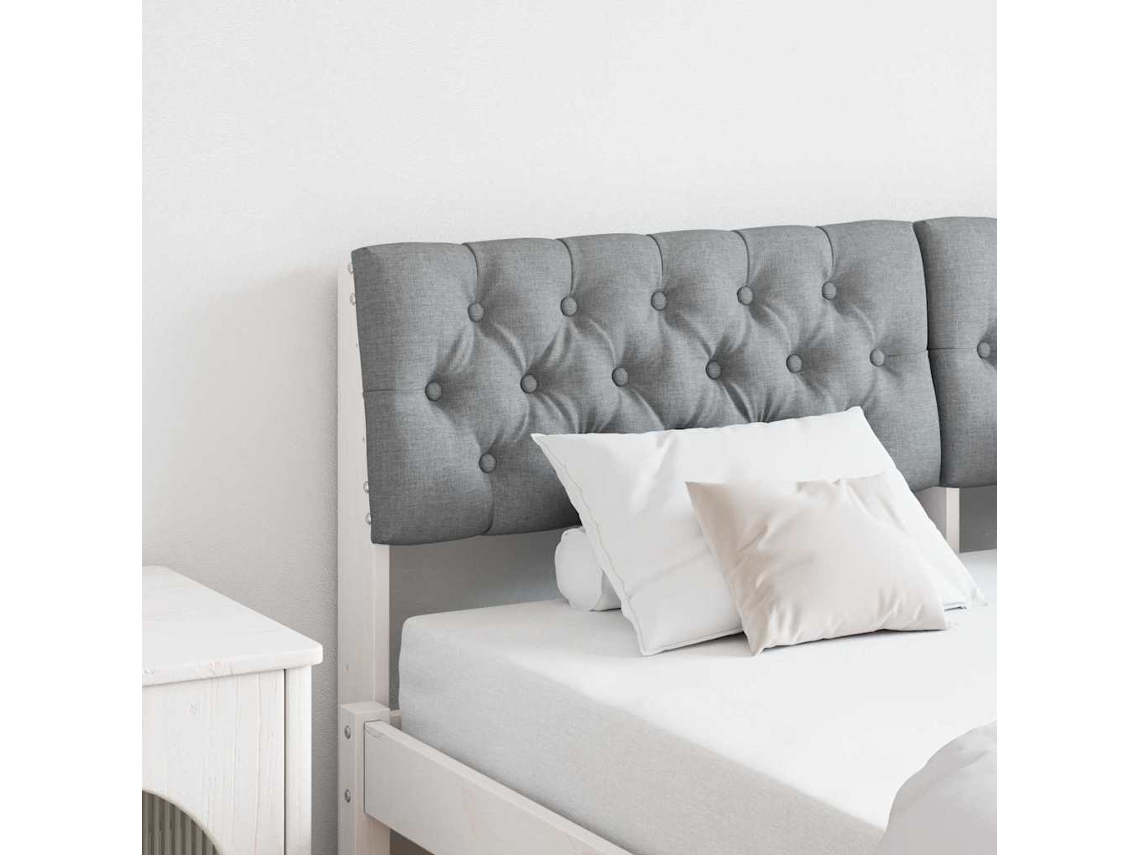 Vidaxl Cabeceira Estofada Cinzento-claro 150 Cm