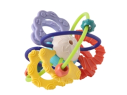 Primerox bola Mordedor Silicone Bebê Segura Alivia Dor Dentes Coordenação Olho mão Sensorial