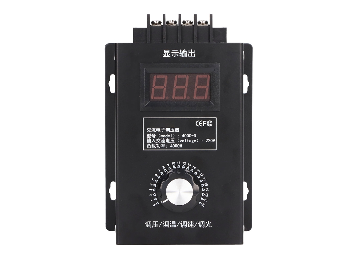 Interruptor regulador de tensão digital SCR multifuncional com LED e entrada de 220 VCA