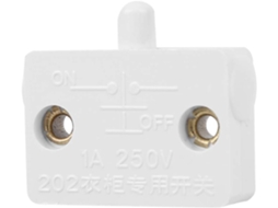 Interruptor De Luz Com Reinicialização Automática Para Armários E Guarda Roupas, 2 Sensores Brancos Para Portas De