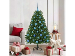 Vidaxl Árvore De Natal Artificial Verde 150 Cm Pvc E Metal