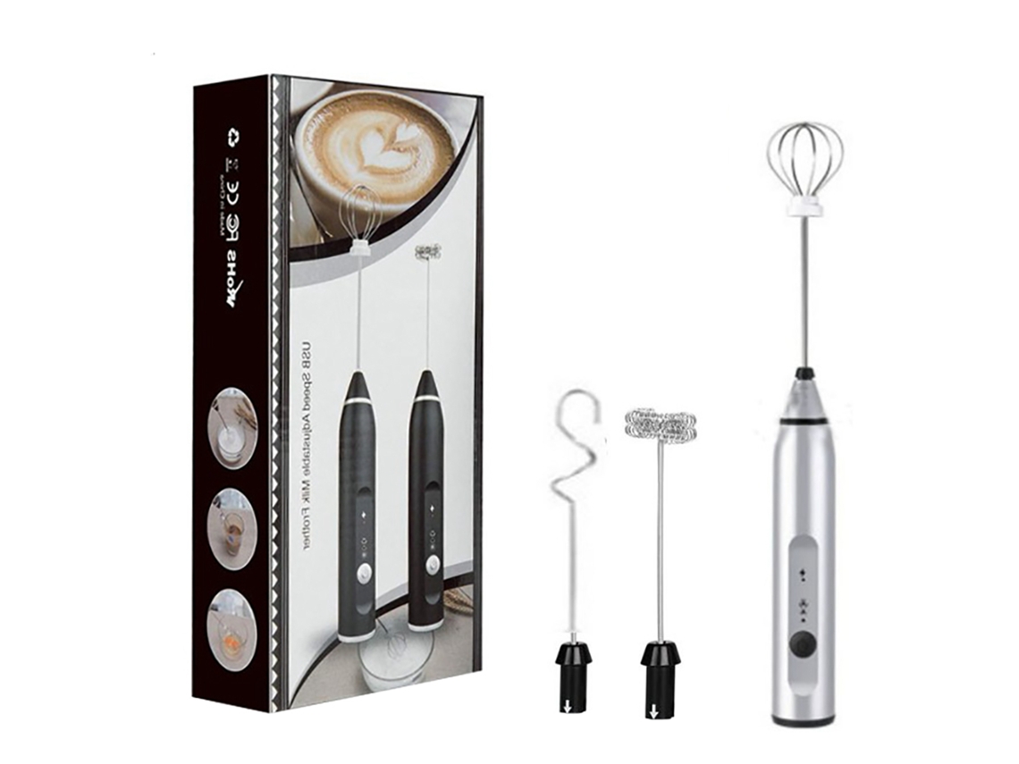 Espumador Recarregável USB AQUAFORGE, para latte, cappuccino, matcha, chocolate quente