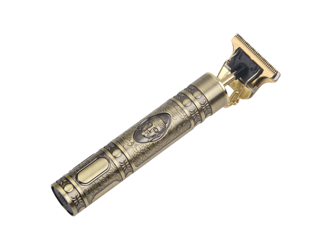 Aparador de Cabelo Masculino Aparador de Corte Rente Kit de Tosa Recarregável Elétrico Sem Fio com Lâmina em T