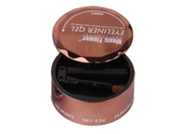 Creme delineador à prova d'água e de longa duração com textura suave para maquiagem dos olhos.