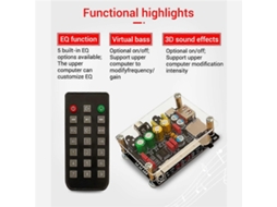 -placa Decodificadora Bluetooth Dsp Dam K1 Com Pré-amplificador De Ajuste, Placa Decodificadora Coaxial Para Disco U E Cartão Tf (sem Necessidade De R