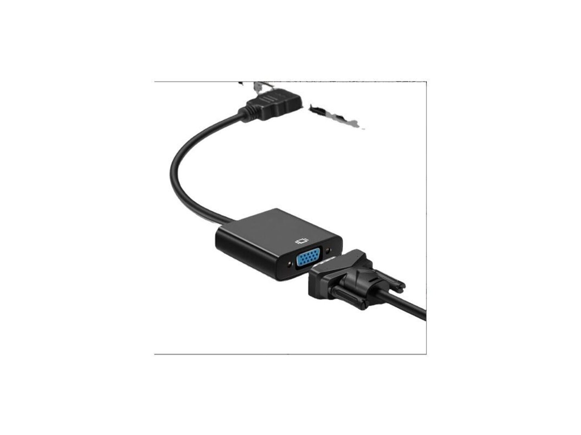 Cabo Adaptador Hdmi Para Vga Hd Com Conversor De Conector De Áudio E Vídeo, Adequado Para Aquaforge