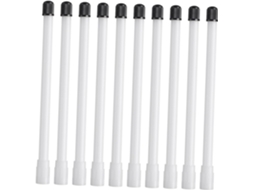 Extensão Reta De Válvula De Pneu De 150 Mm Em Plástico Branco, Pacote Com 10 Unidades (economize Dinheiro)