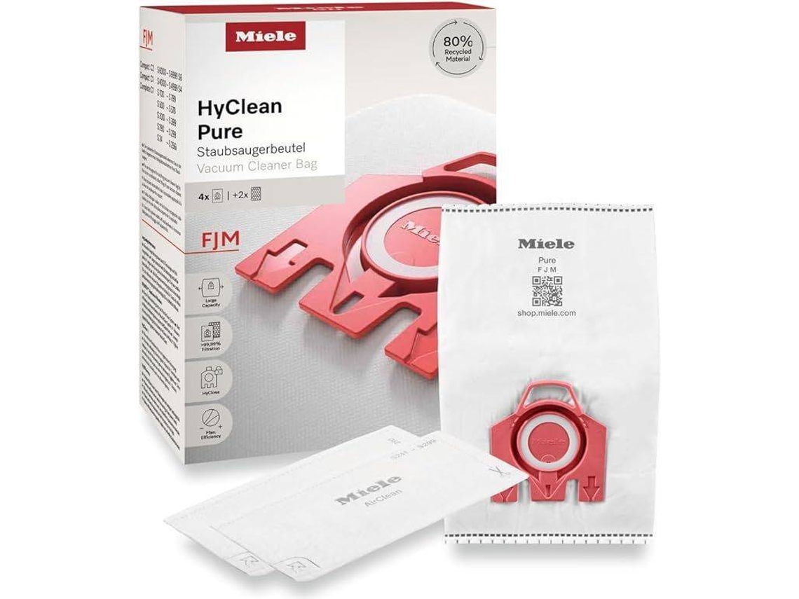 Saco para Aspirador MIELE CO HyClean Pure (4 Unidades)