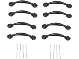 Conjunto De 8 Puxadores Porta Cabilock Estilo Americano Em Liga Zinco, Fáceis De Limpar E Antiderrapantes, Ideais Para