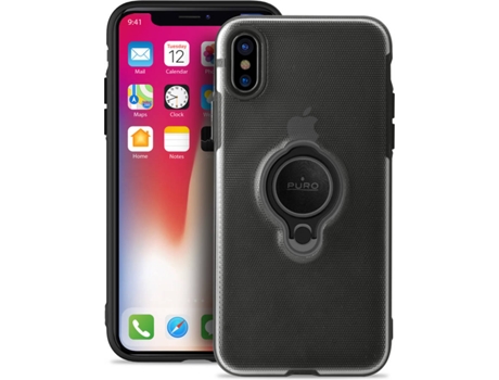 Capa iPhone X, XS  Magnet Ring Preto
