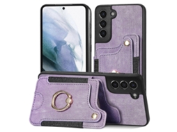 Capa Tipo Carteira Com Vários Cartões E Toque De Pele Retrô Para Samsung Galaxy S21 5g