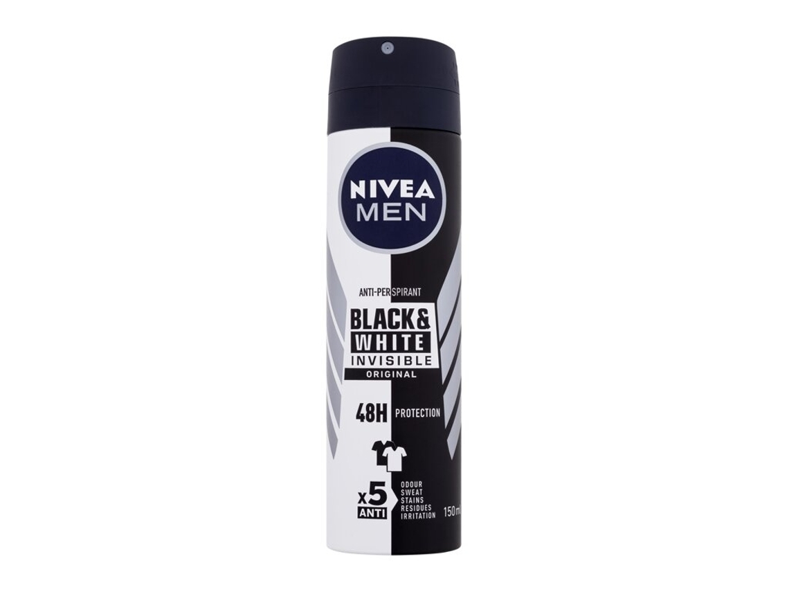 NIVEA Men Invisible For Black & White Original Deospray For Men 150 Ml