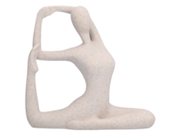 Estátua de pose de yoga em Resina Sandstone decorativa para casa e escritório | S/MARCA
