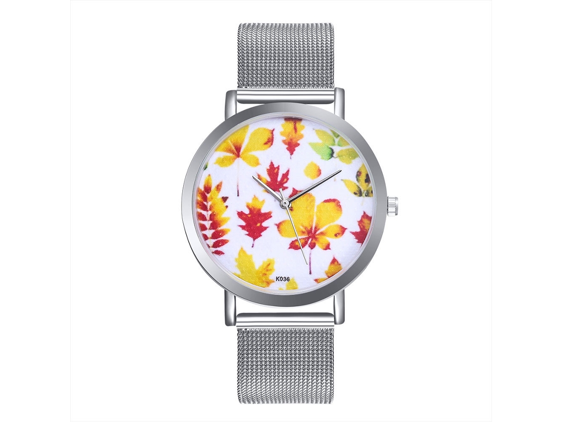 Reloj De Cuarzo Unisex Con Correa De Malla Zhoulianfa K036-w Plata