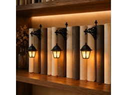 Conjunto De 3 Mini Luminárias Estante, Lanterna Decorativa Para