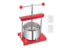 Prensa Manual Para Fruta E Vinho Succebuy, 3 L Em Aço Inoxidável Para Fabrico De Cerveja Caseira (0,8 Galões)