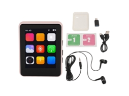 Aetheria reprodutor Mp3 Touchscreen 2.4 Polegadas Bluetooth 5.0 Hifi 128gb Expandível Rosa