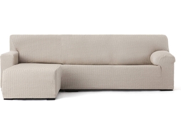 Capa de Chaise Longue Esquerda para Braço Curto EYSA Premium Jaz Tecido Multielástico (250-360 cm - Poliéster e Algodão - Lino)
