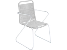 Cadeira de Jardim LOLAHOME Antea (Cinzento - Aço - 90x69x62 cm)