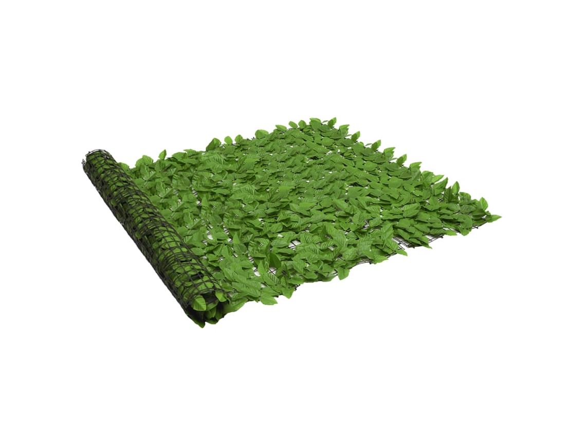 Vidaxl Tela De Privacidade P/ Varanda C/ Folhas 300x150 Cm Verde