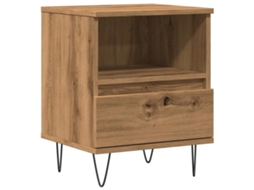 Mesa de cabeceira VIDAXL Marrom Madeira processada (40x35x50 cm)