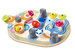 Jogo Didático SELECTA Madeira - Amarelo - 21 cm)