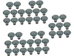 Conjunto De 40 Puxadores De Gaveta Vintage Em Cerâmica Para Móveis E Armários.