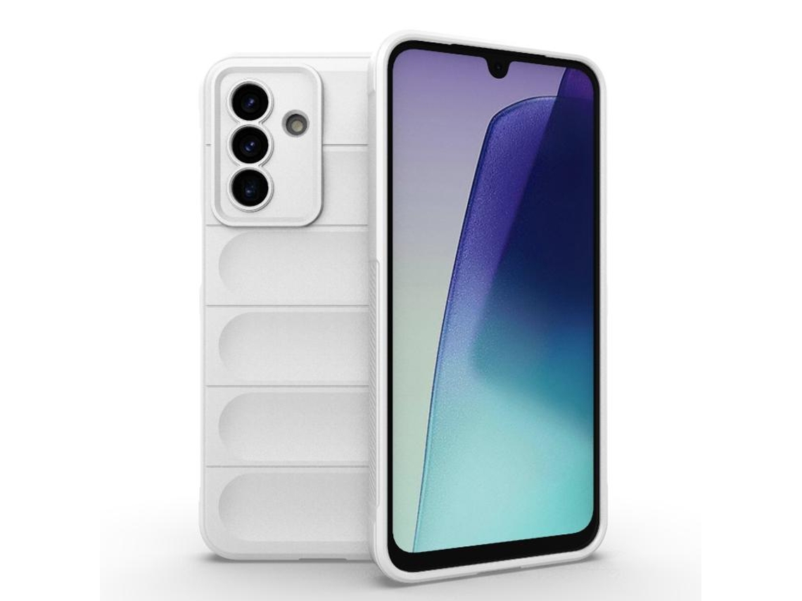 Capa Halinuia Para Samsung Galaxy A17 5g Magic Shield Tpu Flanela Branca (proteção Integral, Acesso Fácil A Botões)