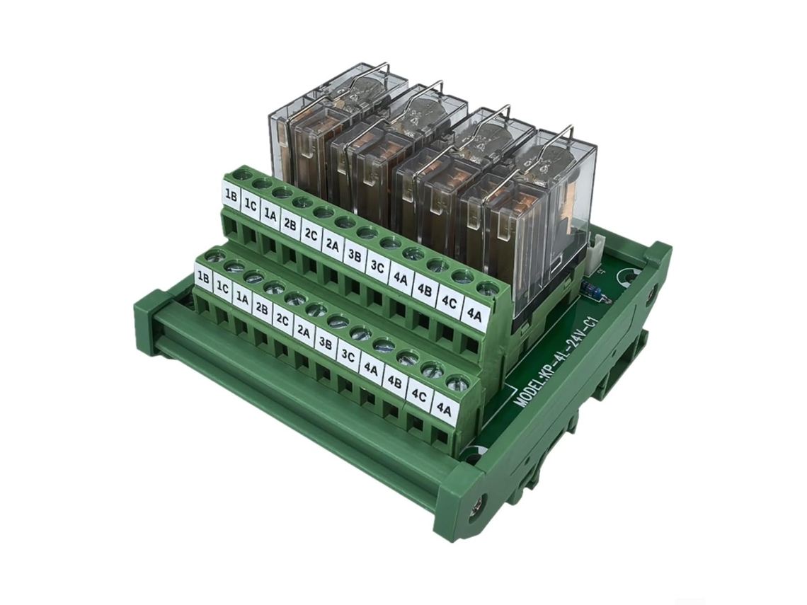 Placa De Isolamento Relés Plc Kp-4l-24v-c1 4 Canais