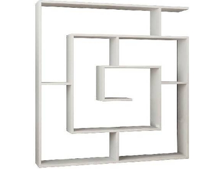 Estante  Labirent Branco (Aglomerado Melamina - 125x22x129 cm)